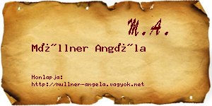 Müllner Angéla névjegykártya